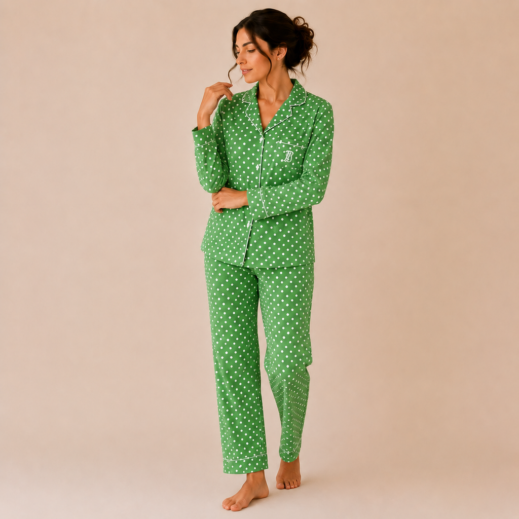 Pijama de dama -  Shoshana Verde Vibrante