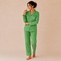 Pijama de dama -  Shoshana Verde Vibrante
