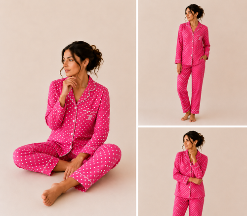 Pijama de dama - Shoshana Fucsia