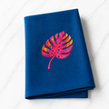 Monstera I Juego de servilletas bordadas