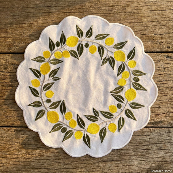 LIMONCELLO | EMBROIDERED TABLE RUNNER